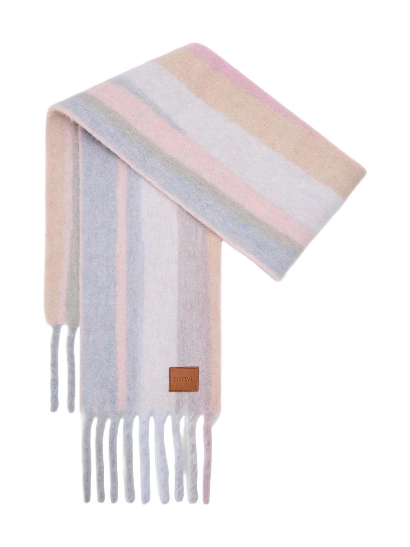 Women's Colorblocked Striped Alpaca-Blend Scarf Women's Colorblocked Striped Alpaca-Blend Scarf