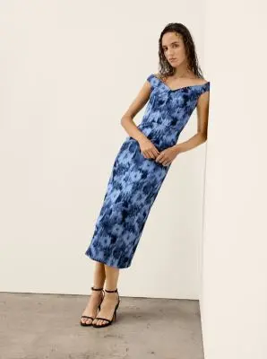 Michael Kors Collection Gwyneth Leather Sandal in Blue | Thumbnail 2 Michael Kors Collection Gwyneth Leather Sandal in Blue | Thumbnail 2