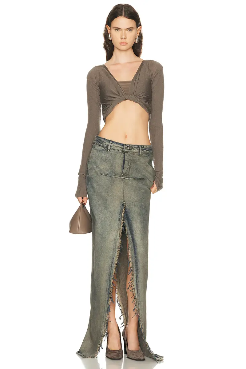 Rick Owens Cropped Wrap Top | Thumbnail 4 Rick Owens Cropped Wrap Top | Thumbnail 4