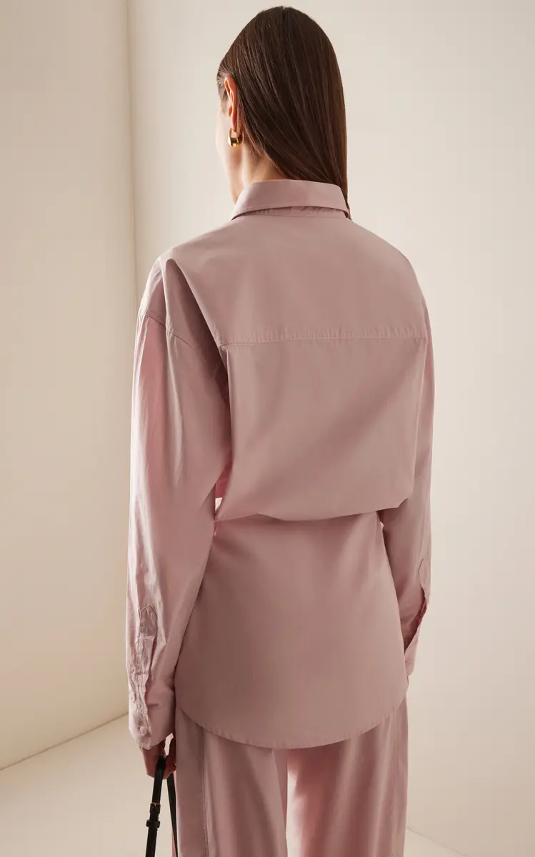 DARKPARK Anne Cinched Cotton-Poplin Shirt | Thumbnail 4 DARKPARK Anne Cinched Cotton-Poplin Shirt | Thumbnail 4