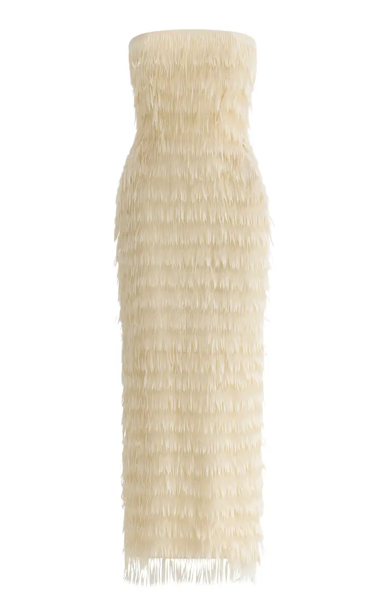 Maticevski Marigold Fringed Midi Dress | Image 1 Maticevski Marigold Fringed Midi Dress | Image 1