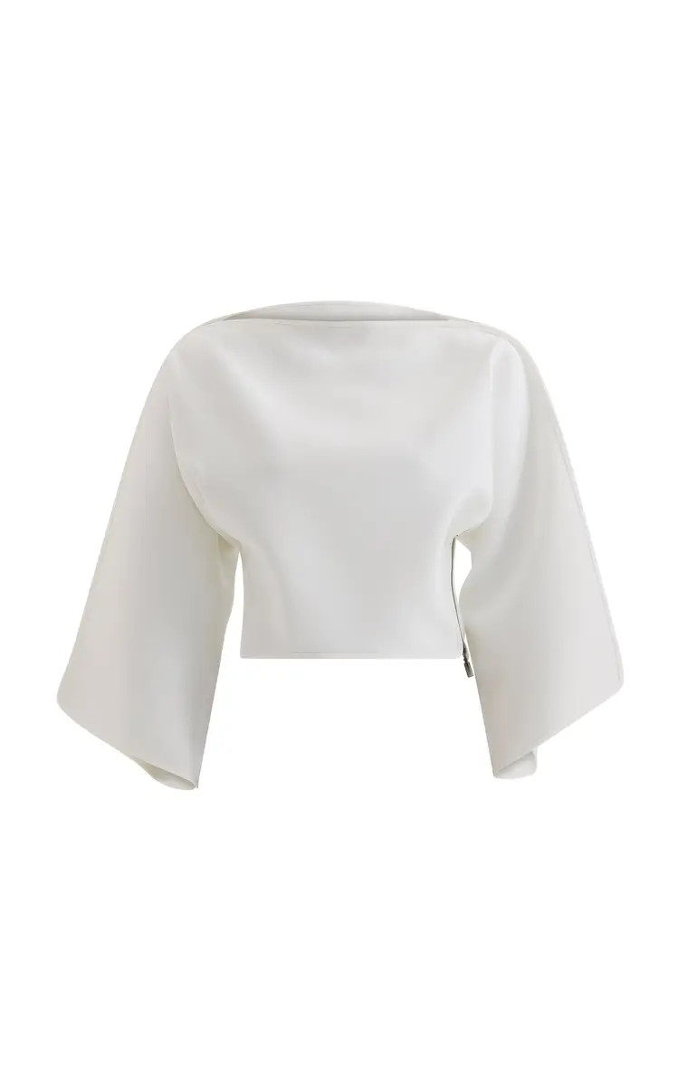 Maticevski Dazzle Draped Cropped Top | Thumbnail 2 Maticevski Dazzle Draped Cropped Top | Thumbnail 2