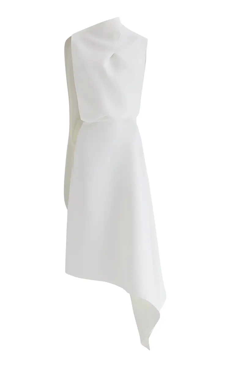 Maticevski Prosper Asymmetric Midi Dress | Thumbnail 3 Maticevski Prosper Asymmetric Midi Dress | Thumbnail 3