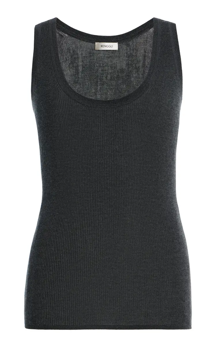 RENGGLI Scoop Neck Rib Tank | Thumbnail 2