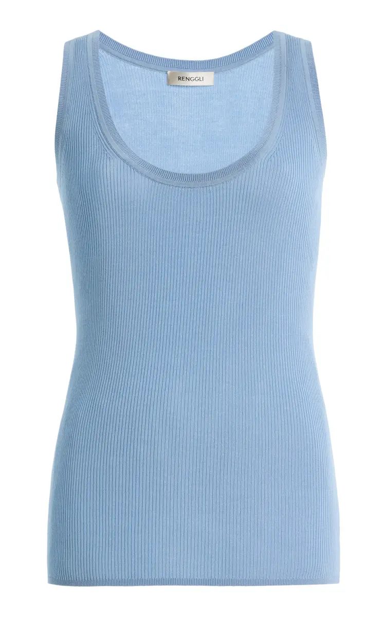 RENGGLI Scoop Neck Rib Tank | Thumbnail 4