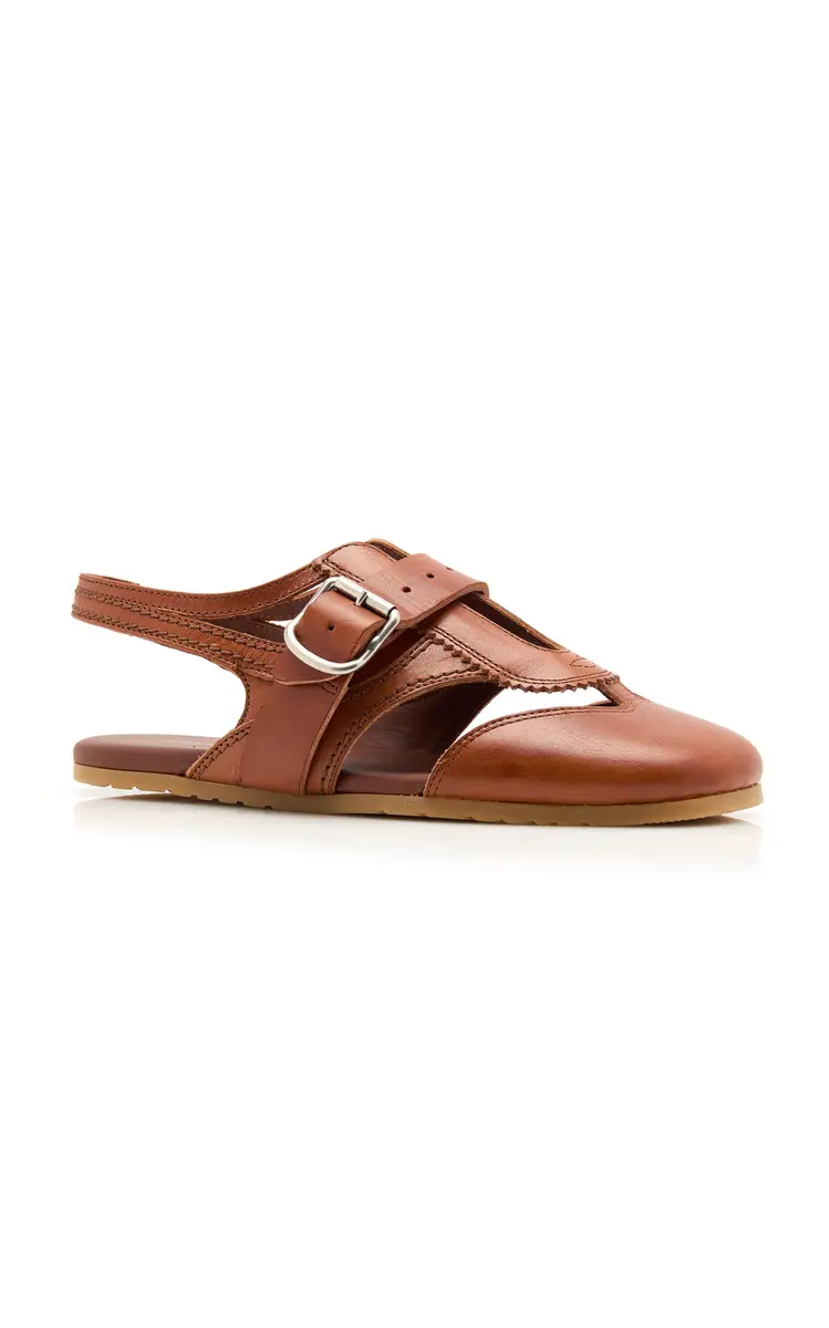 Dries Van Noten Leather Slingback Flats | Thumbnail 4 Dries Van Noten Leather Slingback Flats | Thumbnail 4
