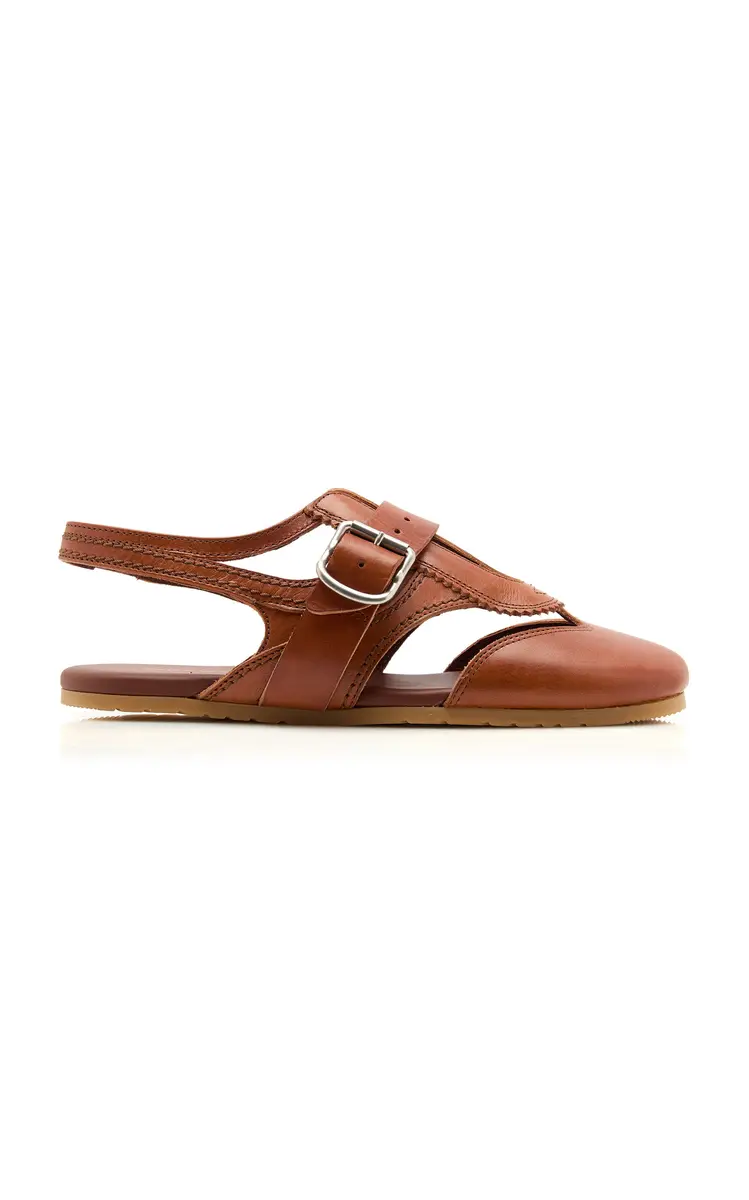 Dries Van Noten Leather Slingback Flats | Thumbnail 6 Dries Van Noten Leather Slingback Flats | Thumbnail 6