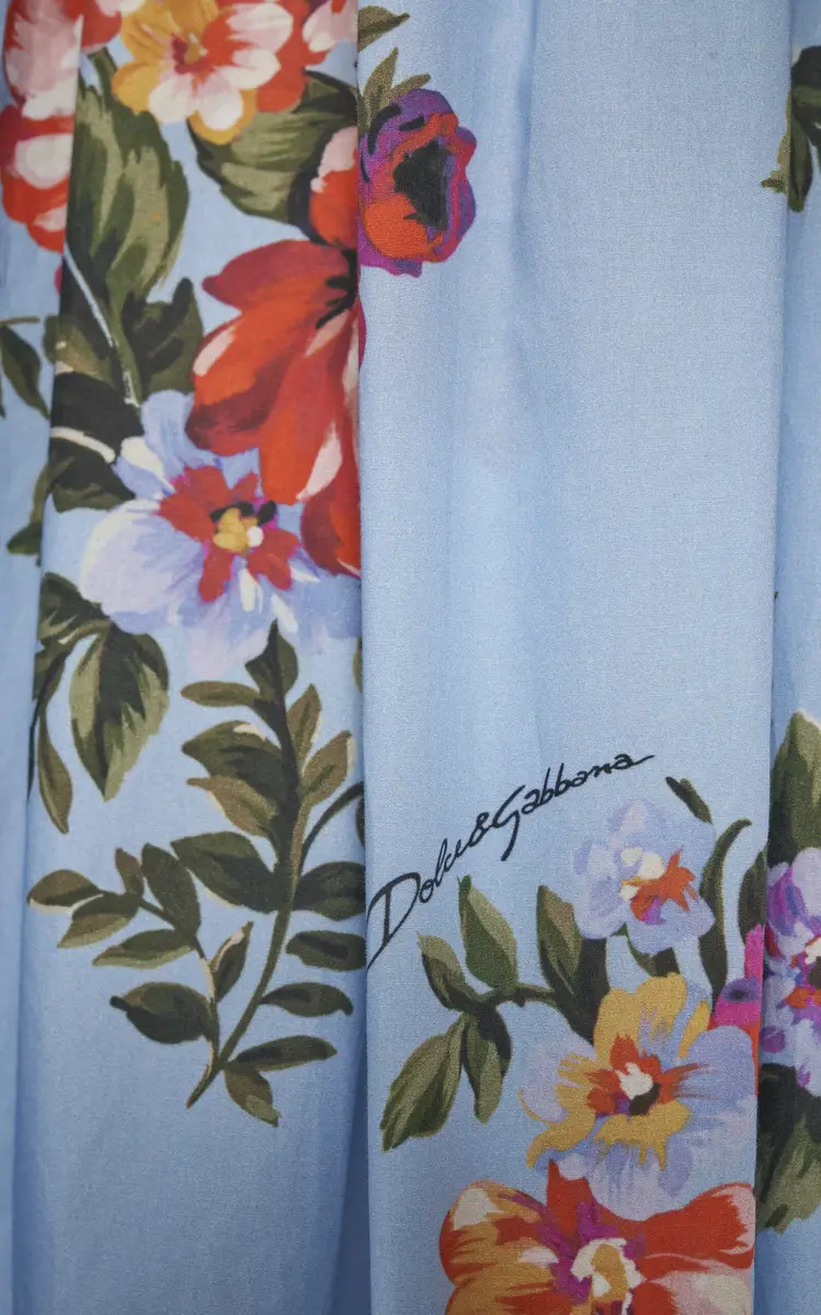 Dolce & Gabbana Floral-Print Cotton Maxi Dress | Thumbnail 5