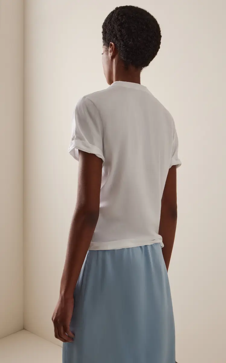 Prada Molded Cotton Jersey T-Shirt | Thumbnail 4