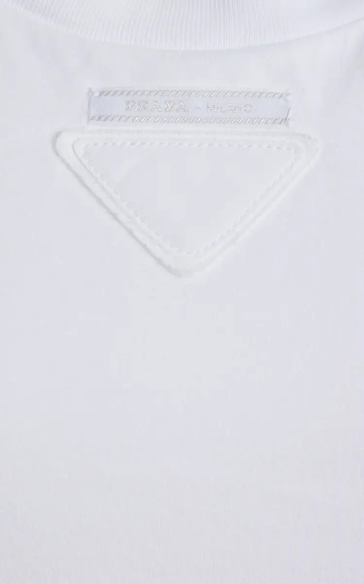 Prada Molded Cotton Jersey T-Shirt | Thumbnail 6
