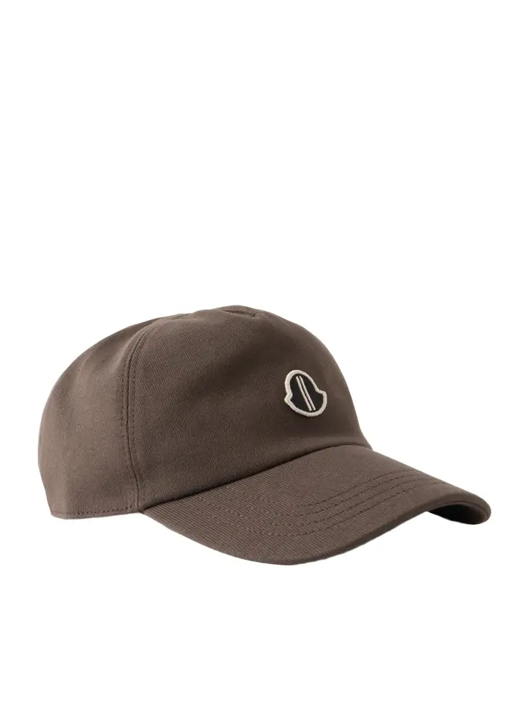 Rick Owens Moncler Logo-Appliquéd Cotton-Jersey Baseball Cap - Men | Image 1 Rick Owens Moncler Logo-Appliquéd Cotton-Jersey Baseball Cap - Men | Image 1