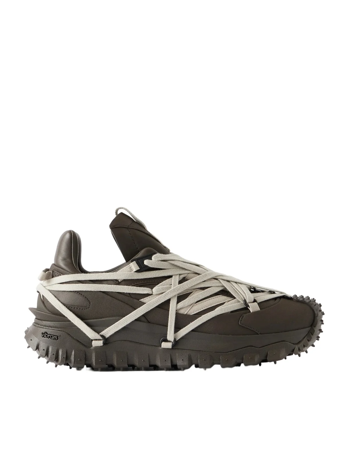 Rick Owens Moncler Trailgrip Megalace® Leather and Rubber Sneakers - Men