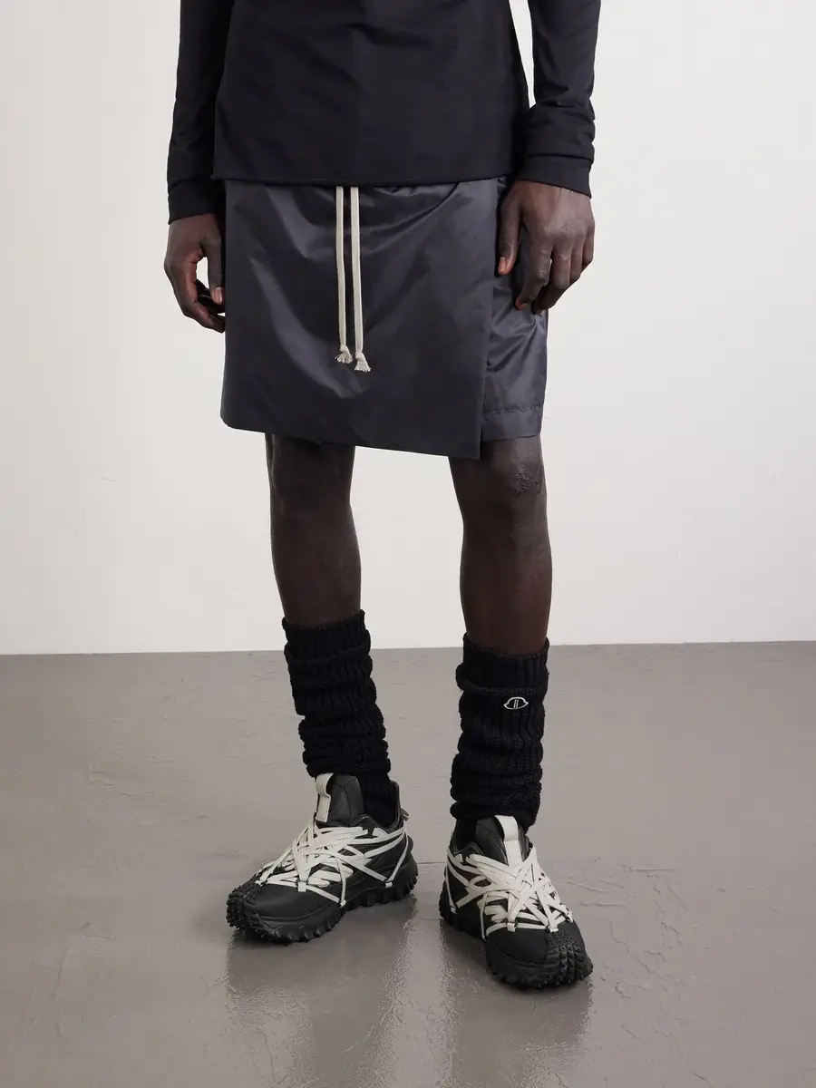 Rick Owens + Moncler Trailgrip Megalace® Leather And Rubber Sneakers | Thumbnail 7 Rick Owens + Moncler Trailgrip Megalace® Leather And Rubber Sneakers | Thumbnail 7