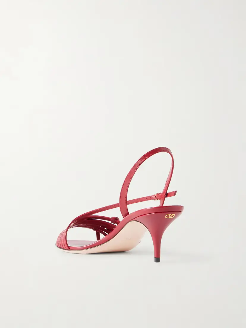 Valentino Garavani Vg Nodine 55 Bow-detailed Leather Slingback Sandals | Thumbnail 3