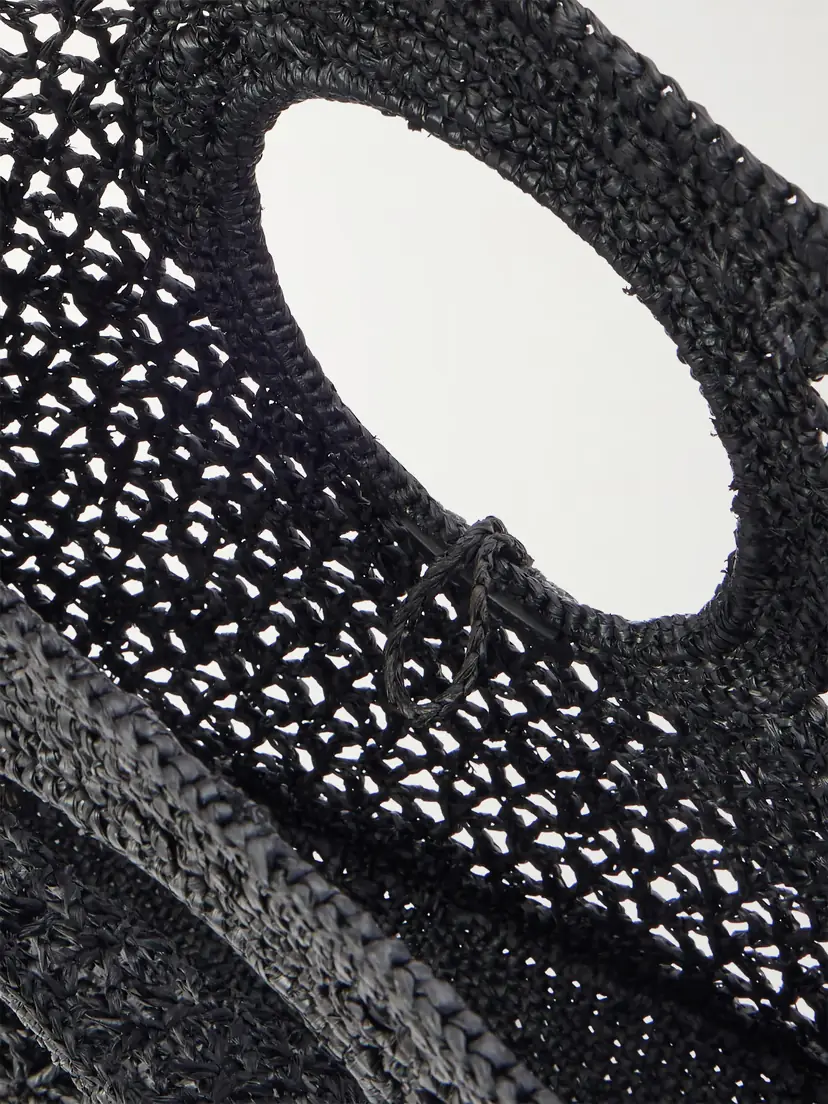 Jacquemus Le Petit Carre Spiaggia Raffia Tote | Thumbnail 5