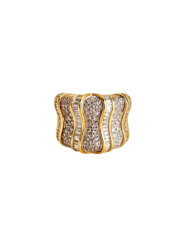 2.57ct Diamond 18K Gold Pave Ring 2.57ct Diamond 18K Gold Pave Ring