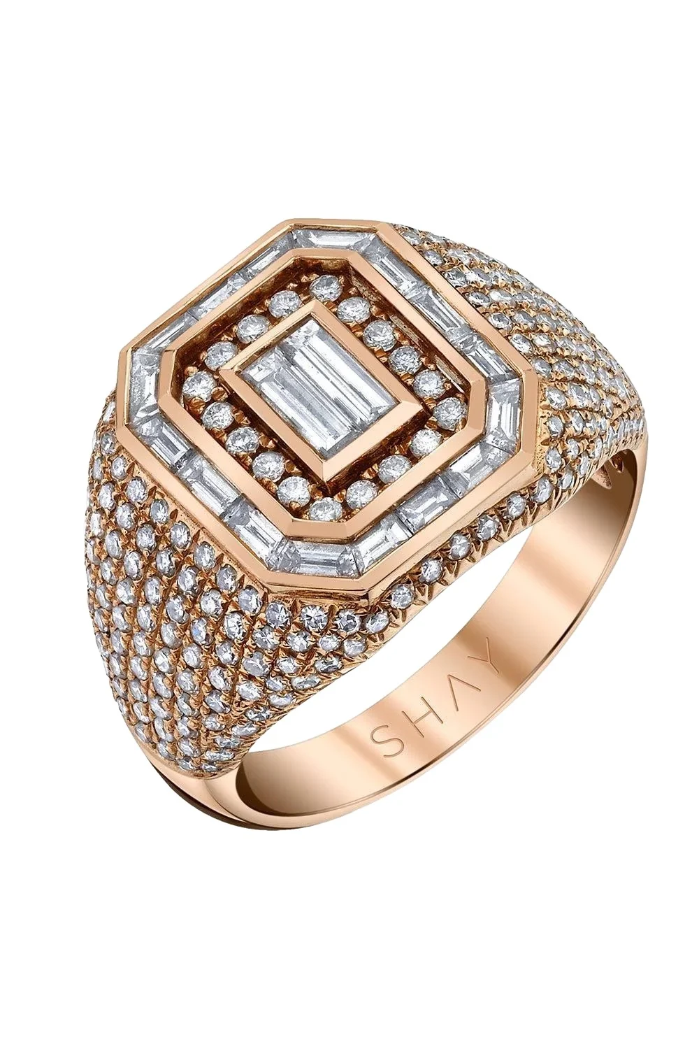 Mixed Diamond Champion Pinky Ring Mixed Diamond Champion Pinky Ring