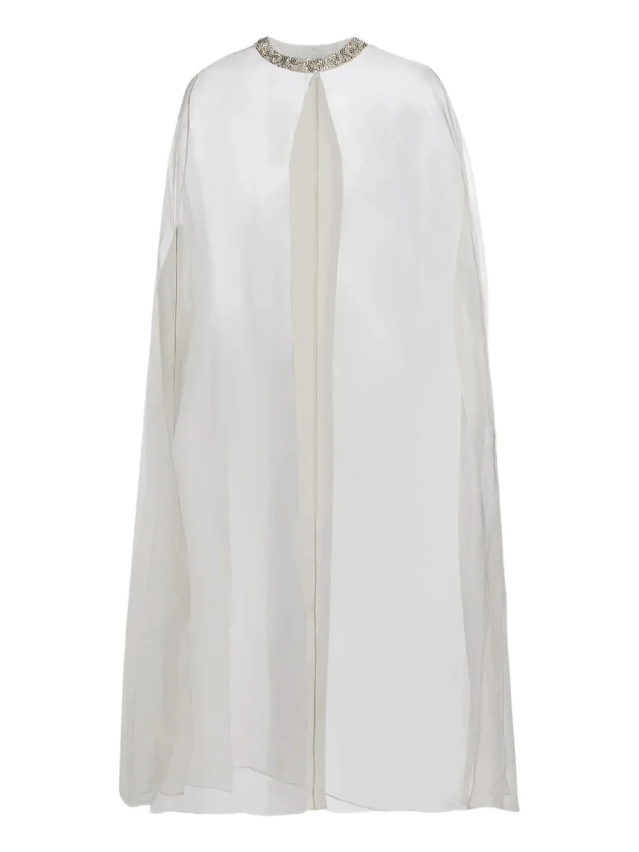 Carolyn Rowan Collection Women's Embellished-Trim Silk Cape