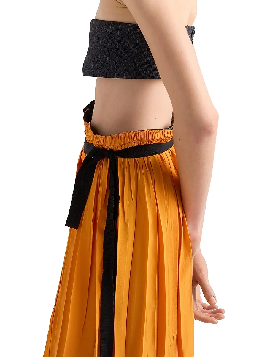 Prada Women's Technical Taffeta Patchwork Skirt | Thumbnail 4 Prada Women's Technical Taffeta Patchwork Skirt | Thumbnail 4