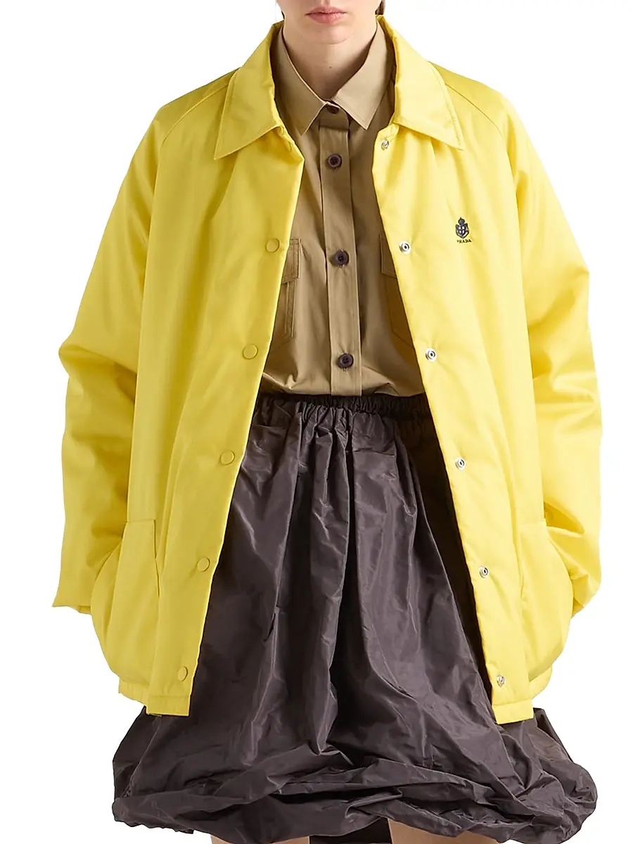 Prada Women's Re-Nylon Blouson Jacket - Yellow | Thumbnail 2