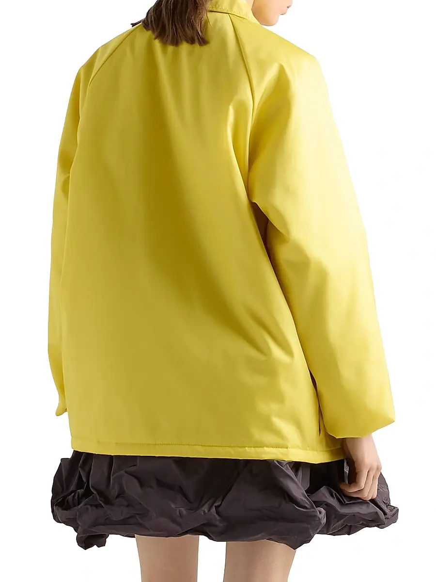 Prada Women's Re-Nylon Blouson Jacket - Yellow | Thumbnail 4