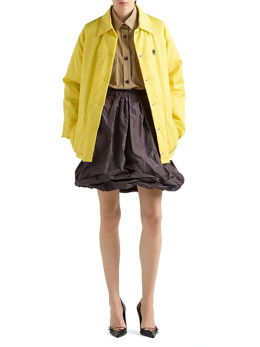 Prada Women's Re-Nylon Blouson Jacket - Yellow | Thumbnail 6
