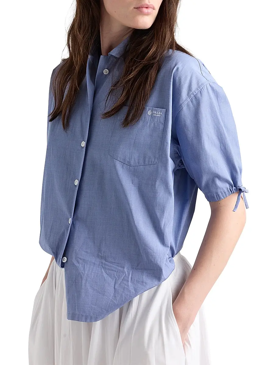 Prada Women's Fil-à-Fil Shirt | Thumbnail 2 Prada Women's Fil-à-Fil Shirt | Thumbnail 2