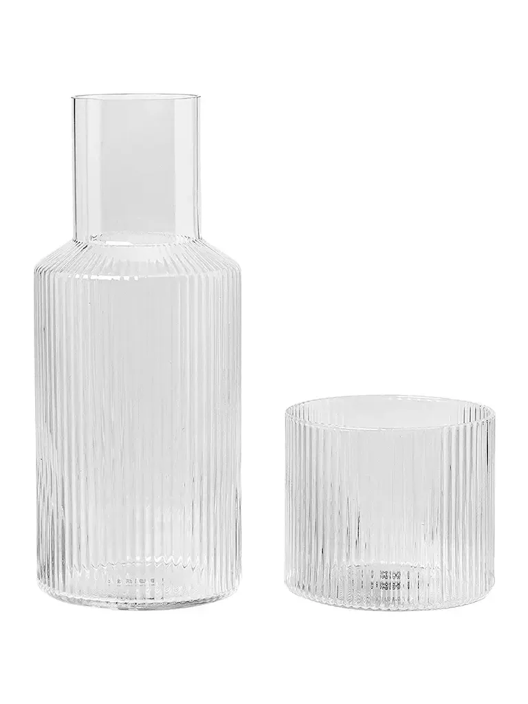 FERM LIVING Ripple Small Carafe Set