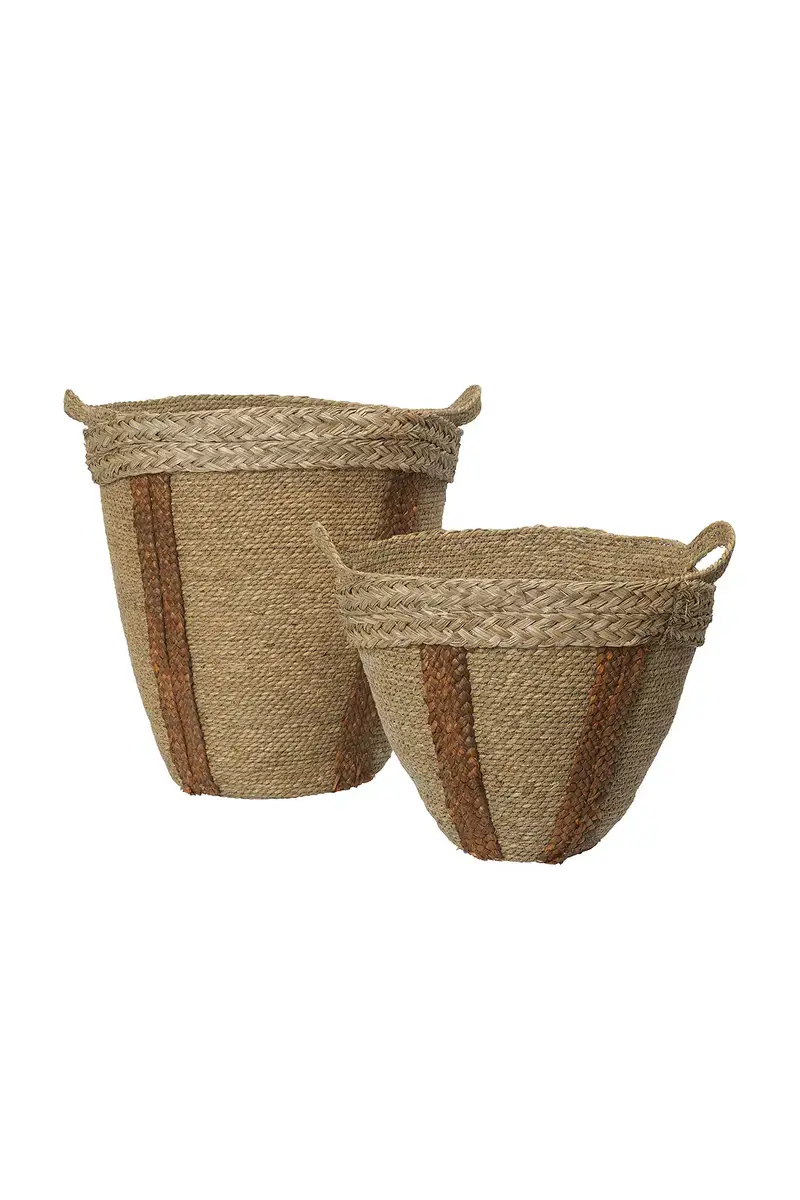 FERM LIVING Mar Woven Baskets - Set Of 2 | Image 1 FERM LIVING Mar Woven Baskets - Set Of 2 | Image 1