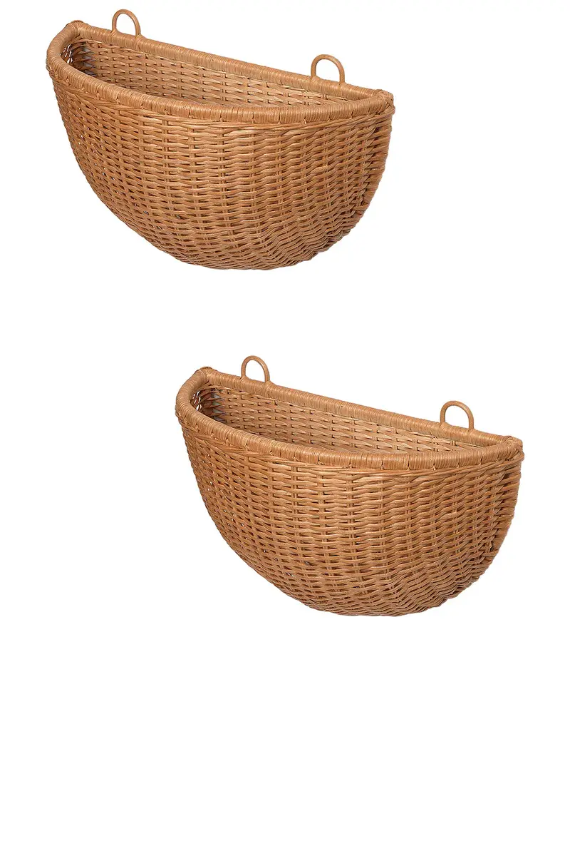 FERM LIVING Braided Wall Pockets - Set Of 2 | Thumbnail 2 FERM LIVING Braided Wall Pockets - Set Of 2 | Thumbnail 2