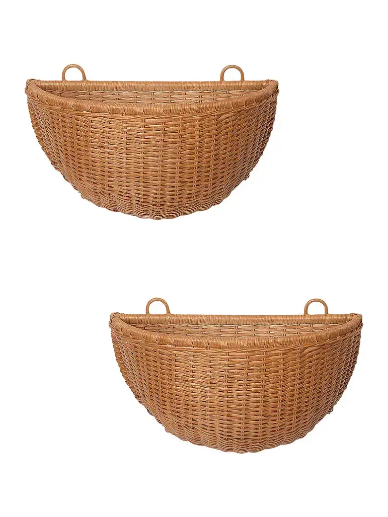 FERM LIVING Braided Wall Pockets - Set Of 2
