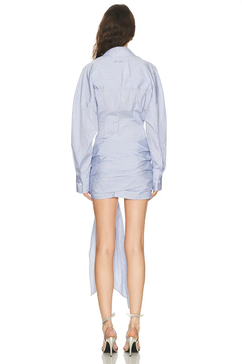 The Attico Tie Shirt Mini Dress | Thumbnail 4 The Attico Tie Shirt Mini Dress | Thumbnail 4