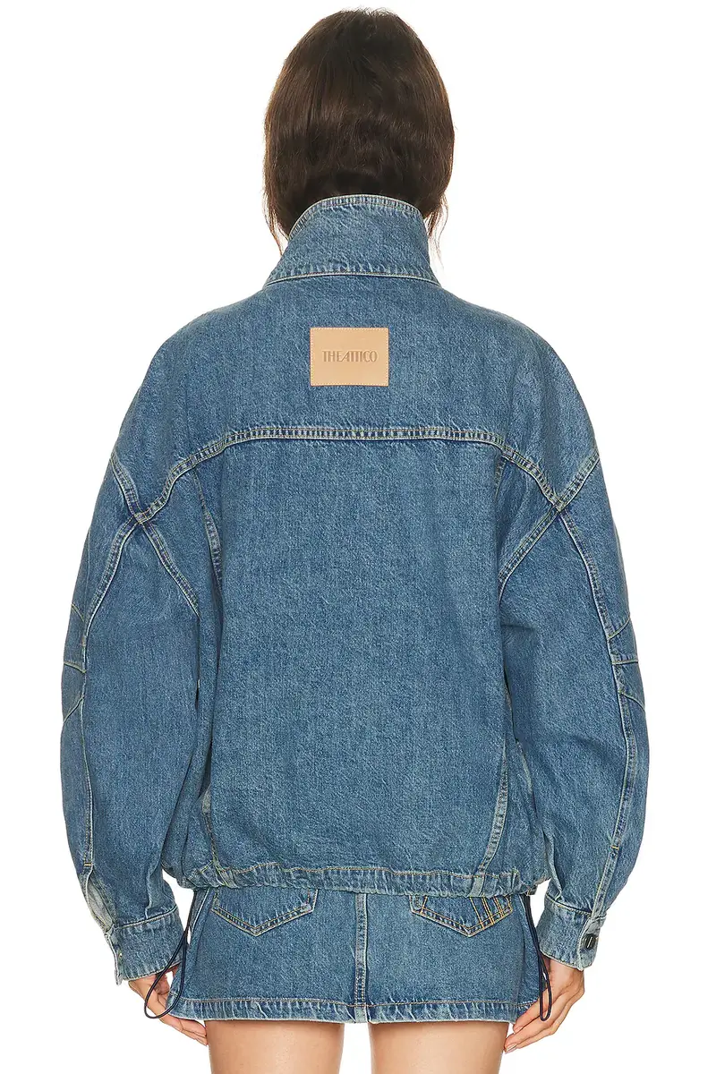 The Attico Denim Bomber Jacket | Thumbnail 3
