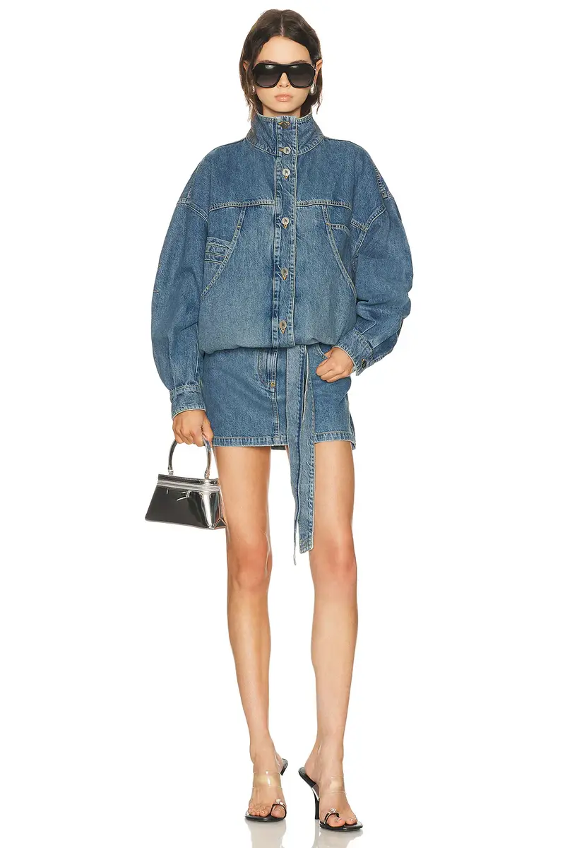 The Attico Denim Bomber Jacket | Thumbnail 4