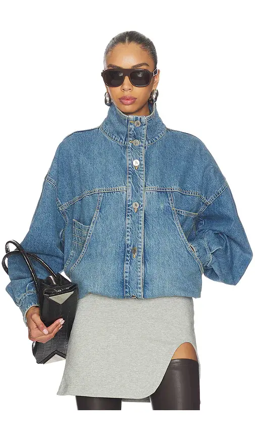 The Attico Denim Bomber Jacket | Thumbnail 5