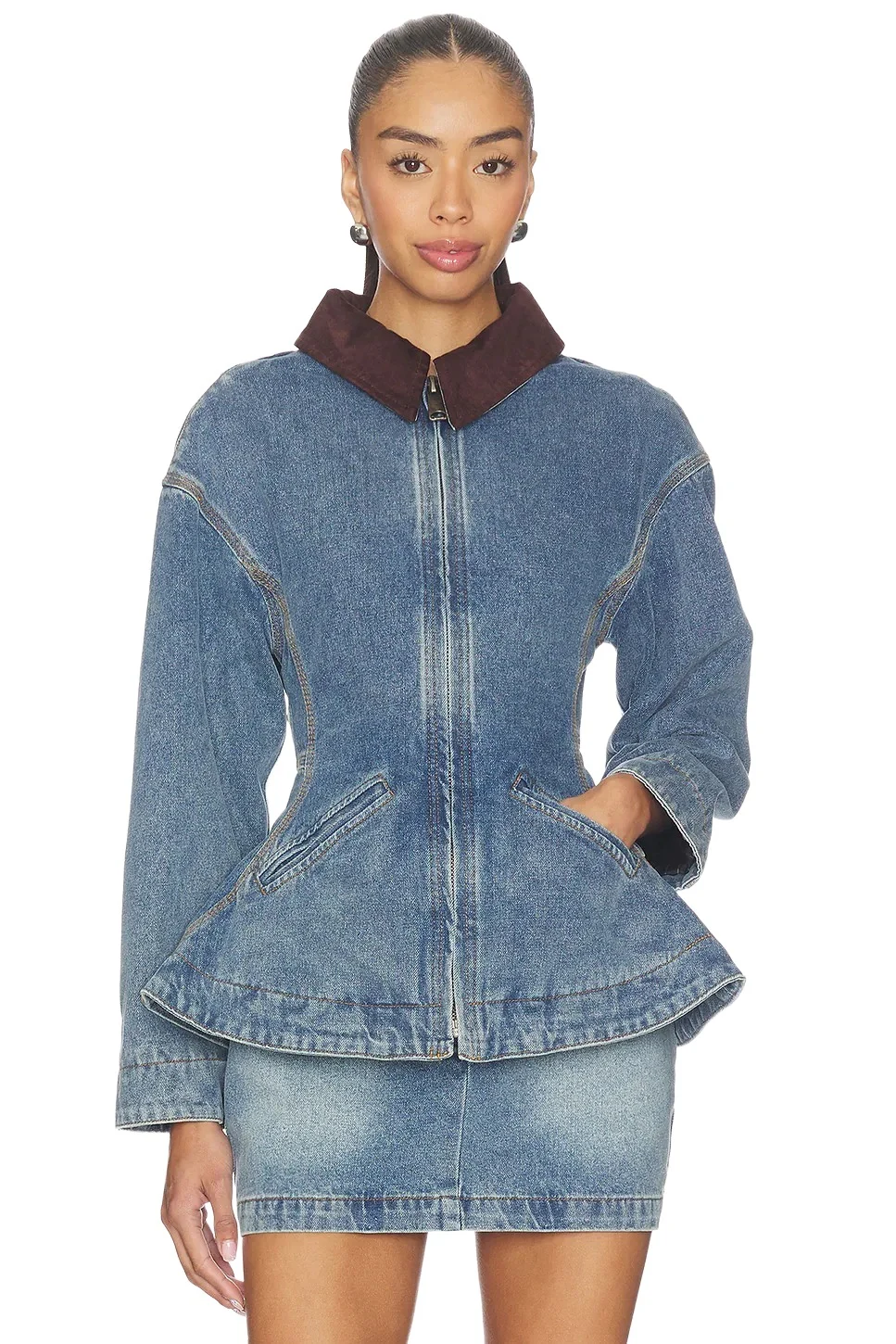 Line & Dot Mottle Jacket