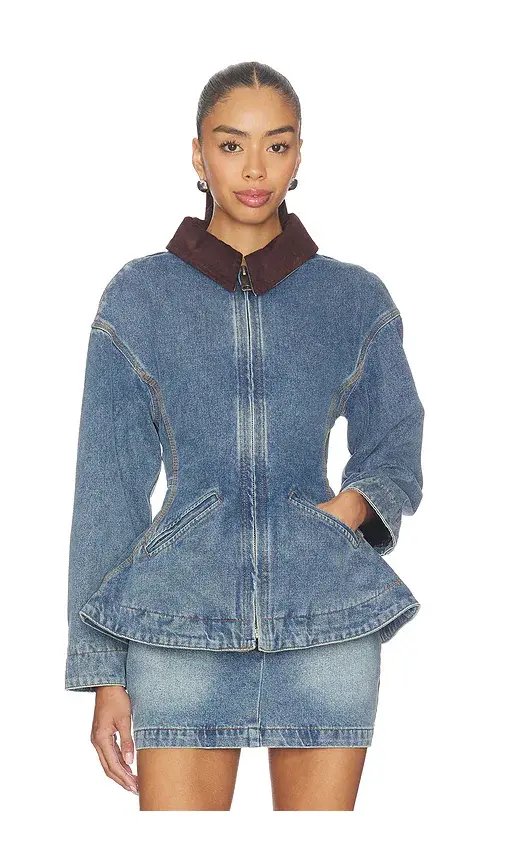 Line & Dot Mottle Jacket