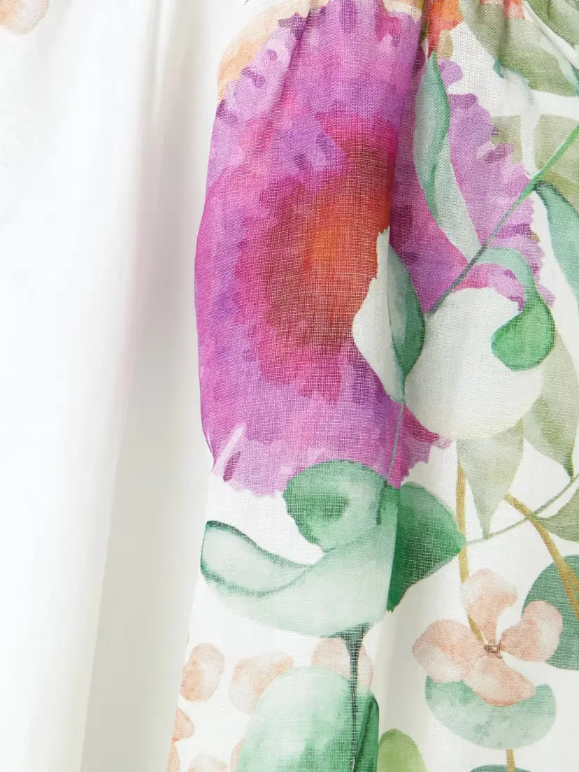 Charo Ruiz Alheli Lace-trimmed Cutout Floral-print Cotton-blend Voile Halterneck Mini Dress | Thumbnail 4 Charo Ruiz Alheli Lace-trimmed Cutout Floral-print Cotton-blend Voile Halterneck Mini Dress | Thumbnail 4