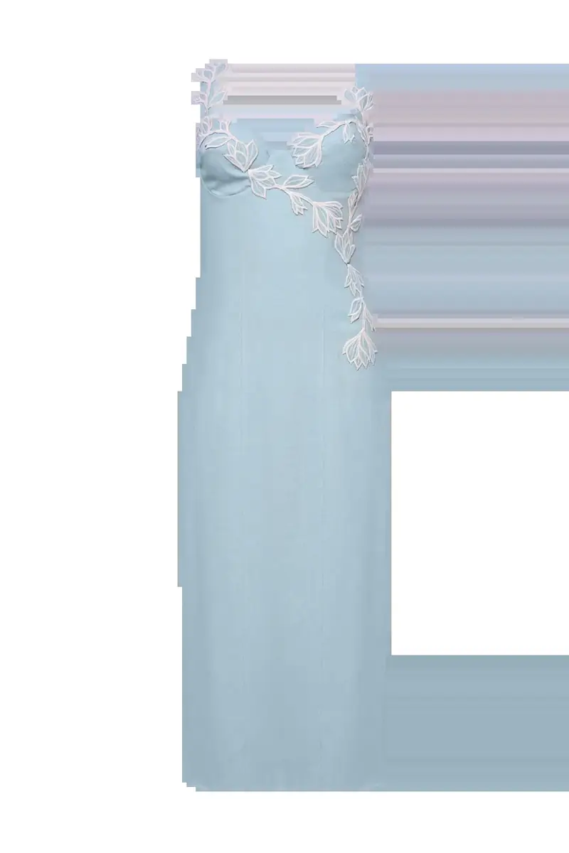 PatBo AQUAMIST LINEN MIDI DRESS | Thumbnail 3