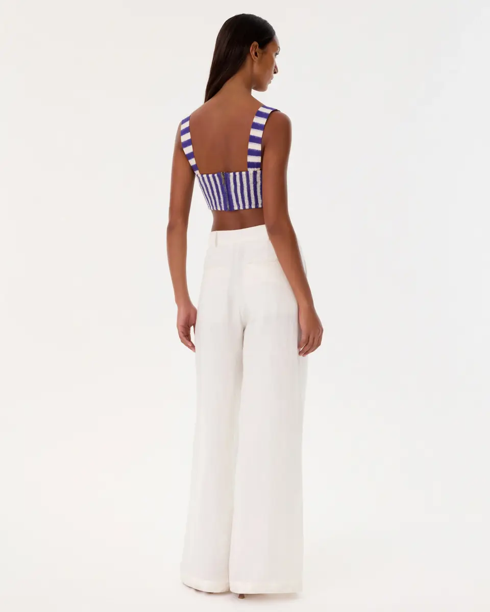 Emporio Sirenuse Dalia Top in Ikat Stripes | Thumbnail 11