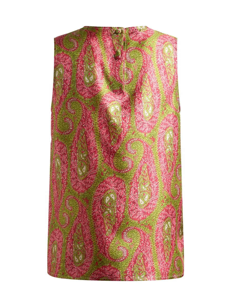 Etro Paisley Satin Sleeveless Top | Thumbnail 2