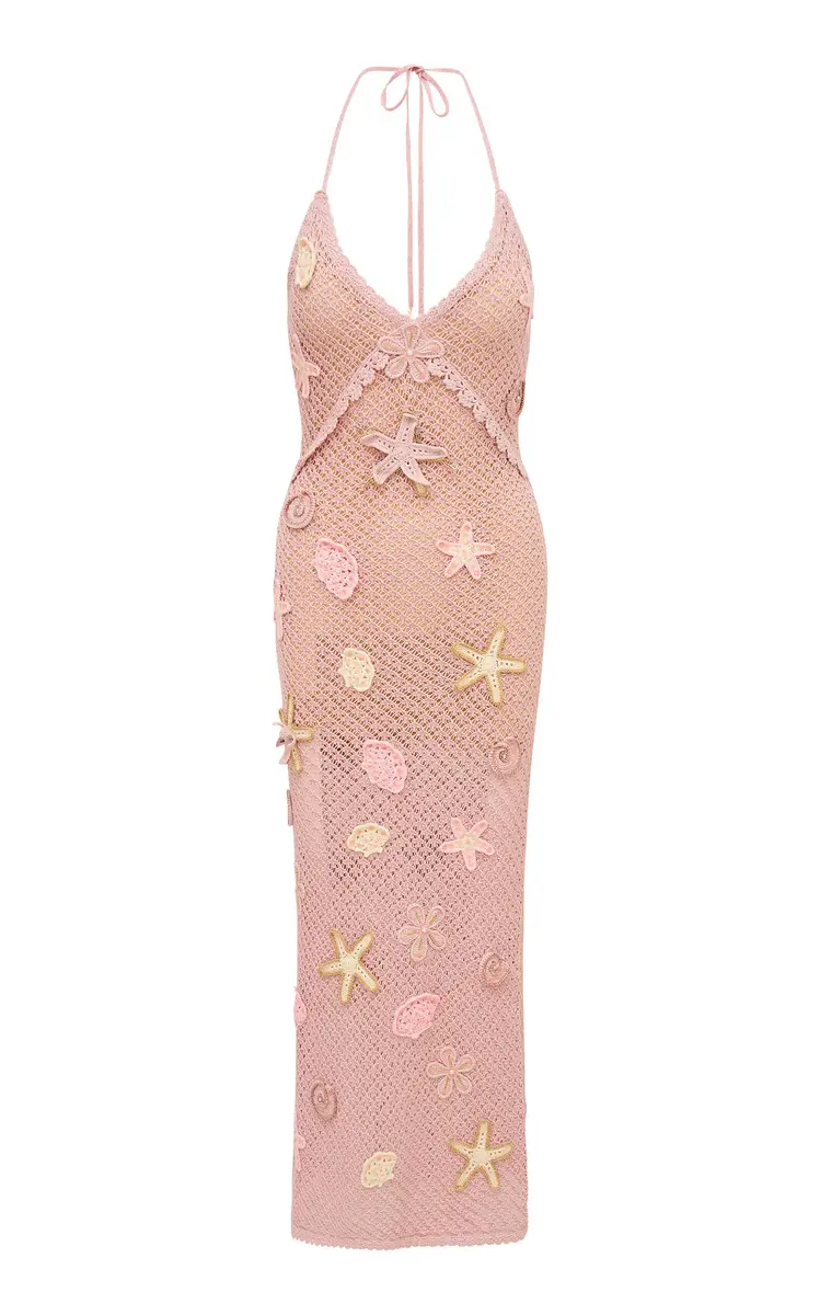 LoveShackFancy Macie Crochet Midi Dress | Thumbnail 5