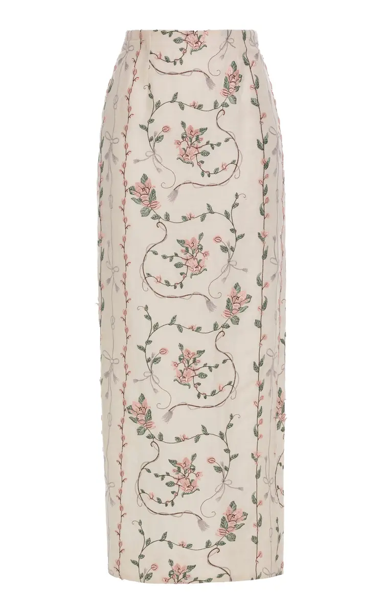 Agua by Agua Bendita Lirica Navegante Linen Maxi Skirt | Image 1 Agua by Agua Bendita Lirica Navegante Linen Maxi Skirt | Image 1