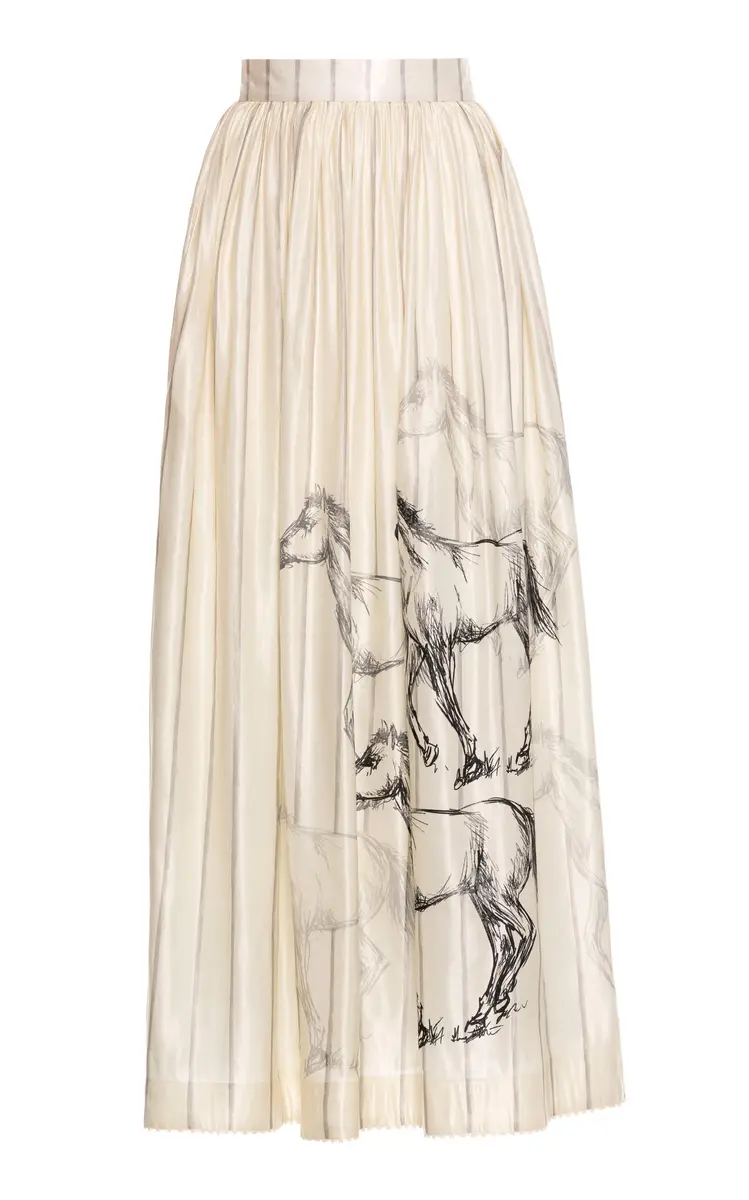 Agua by Agua Bendita Tangelo Arena Cotton Skirt