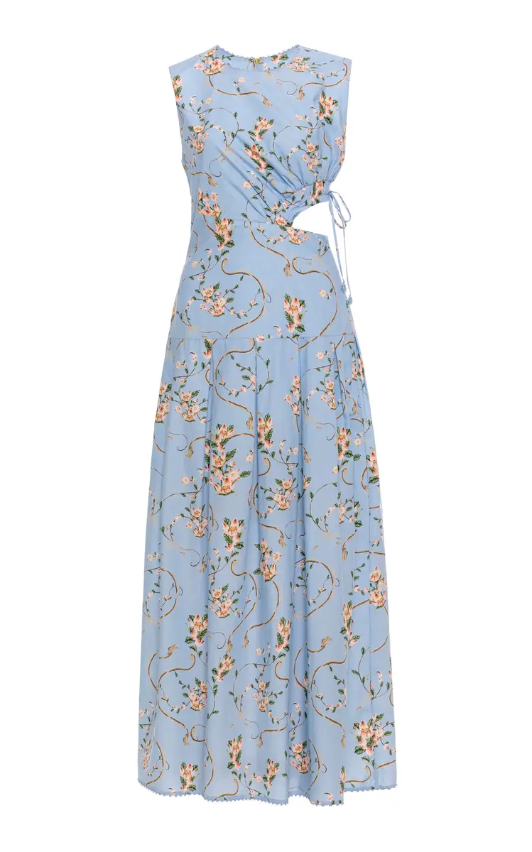 Agua by Agua Bendita Otoño Navegante Cotton Midi Dress | Image 1 Agua by Agua Bendita Otoño Navegante Cotton Midi Dress | Image 1