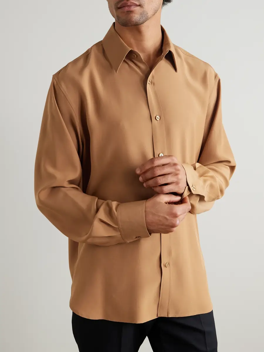 Saint Laurent Silk Shirt - Men | Thumbnail 3 Saint Laurent Silk Shirt - Men | Thumbnail 3