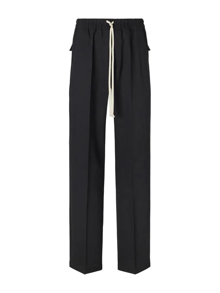 Rick Owens Dietrich Straight-Leg Wool Drawstring Trousers - Men | Image 1 Rick Owens Dietrich Straight-Leg Wool Drawstring Trousers - Men | Image 1