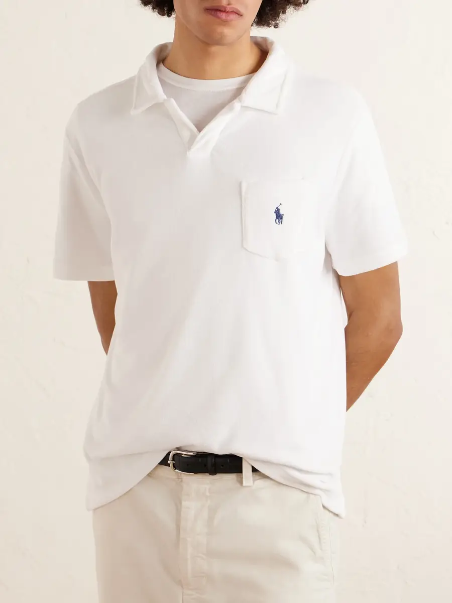 Polo Ralph Lauren Logo-Embroidered Cotton-Blend Terry Polo Shirt - Men | Thumbnail 3 Polo Ralph Lauren Logo-Embroidered Cotton-Blend Terry Polo Shirt - Men | Thumbnail 3