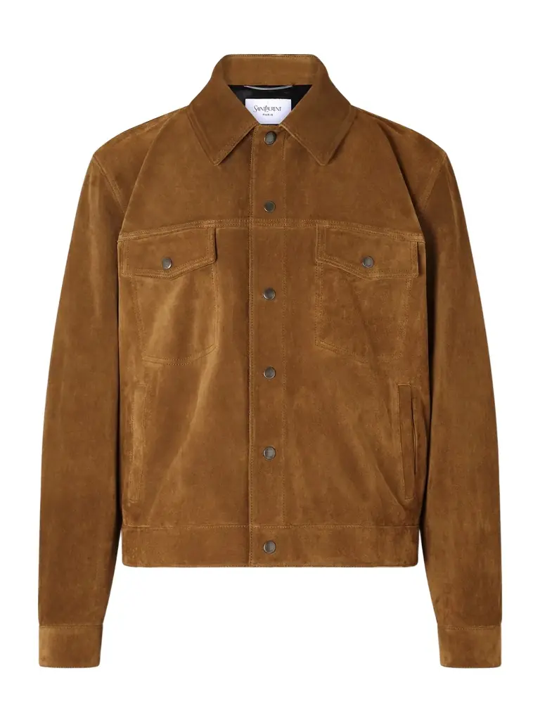 Saint Laurent Suede Jacket - Men | Image 1 Saint Laurent Suede Jacket - Men | Image 1