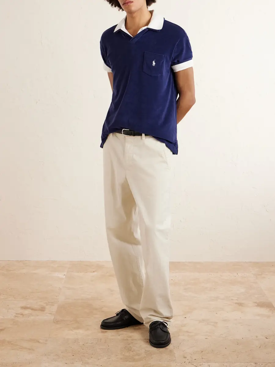 Polo Ralph Lauren Logo-Embroidered Cotton-Blend Terry Polo Shirt - Men | Thumbnail 2 Polo Ralph Lauren Logo-Embroidered Cotton-Blend Terry Polo Shirt - Men | Thumbnail 2
